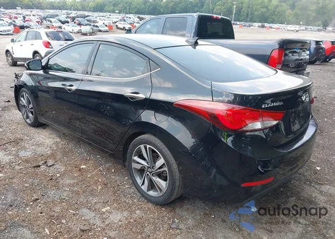 2014 Hyundai Elantra Limited z USA, uszkodzony, nr VIN KMHDH4AE5EU070651